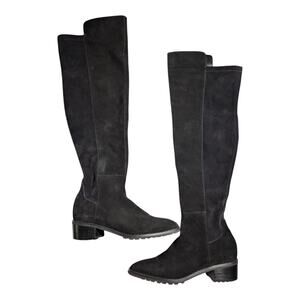 Blondo Sierra Black Waterproof Suede Over the Knee Classic Almond Toe Boots 7.5